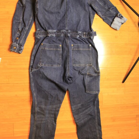 Women's Double Flex Work Denim Coveralls 12 Regular - Picture 7 of 7